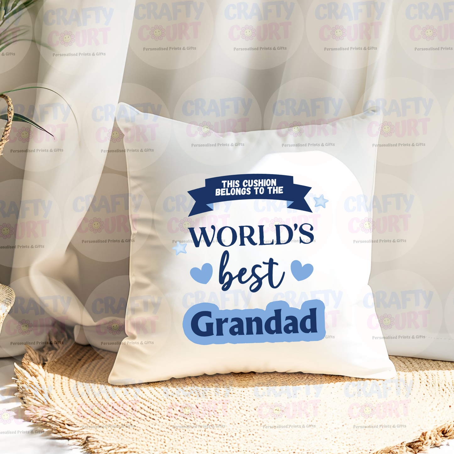Personalised Cushion for Dad, Daddy, Granda, Grandad