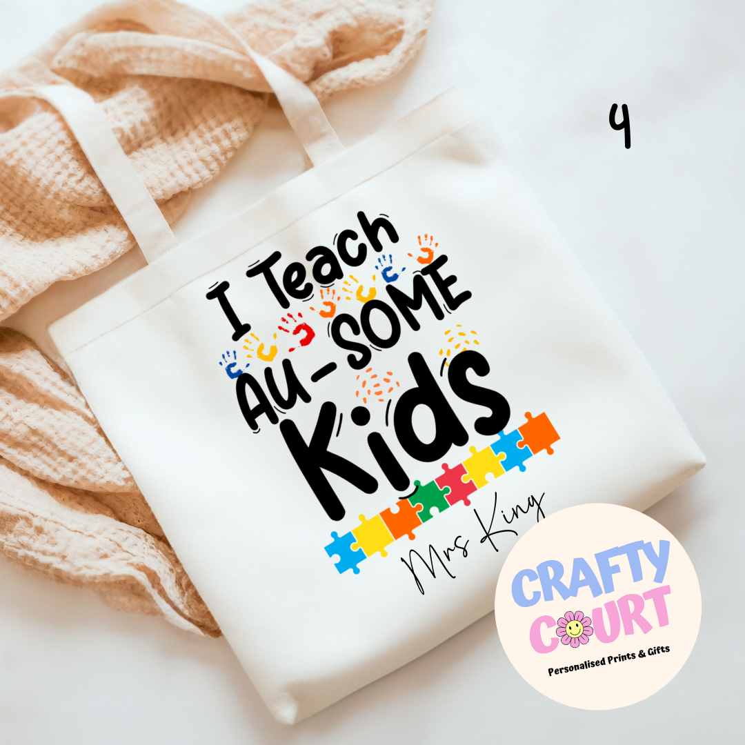 Personalised Teacher Tote Bag: 10 Styles