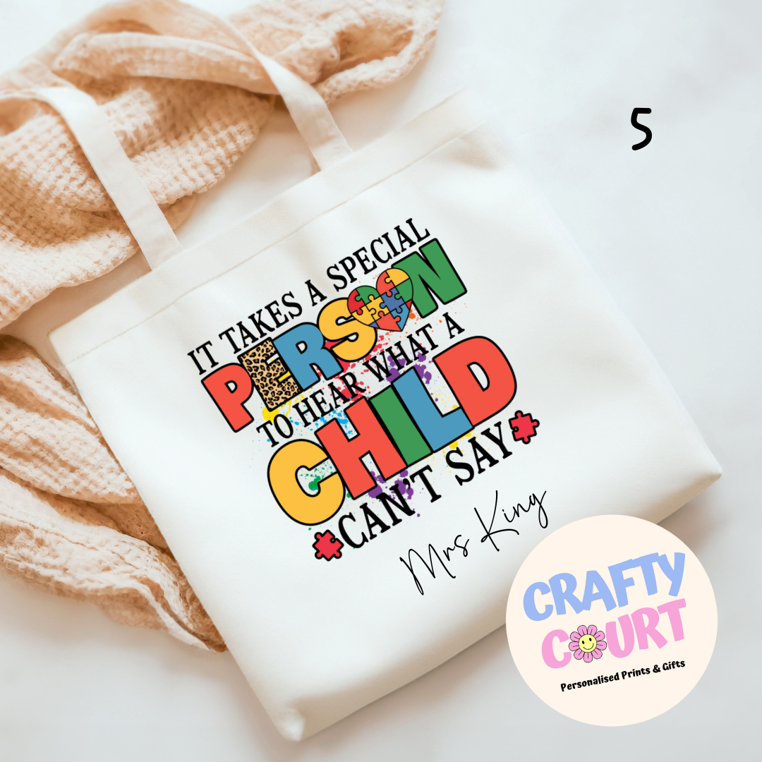 Personalised Teacher Tote Bag: 10 Styles