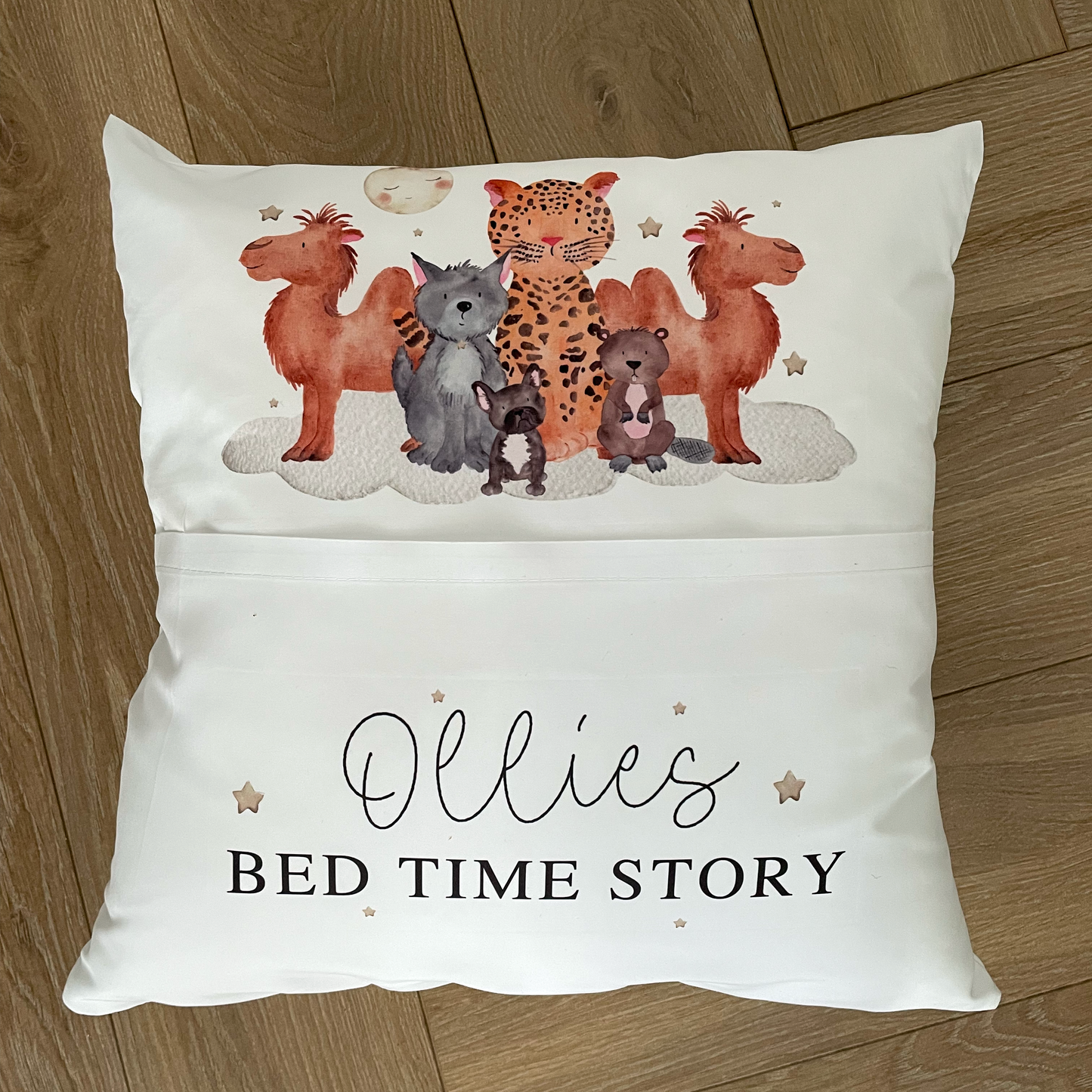 Personalised Bedtime Animal Story Cushion