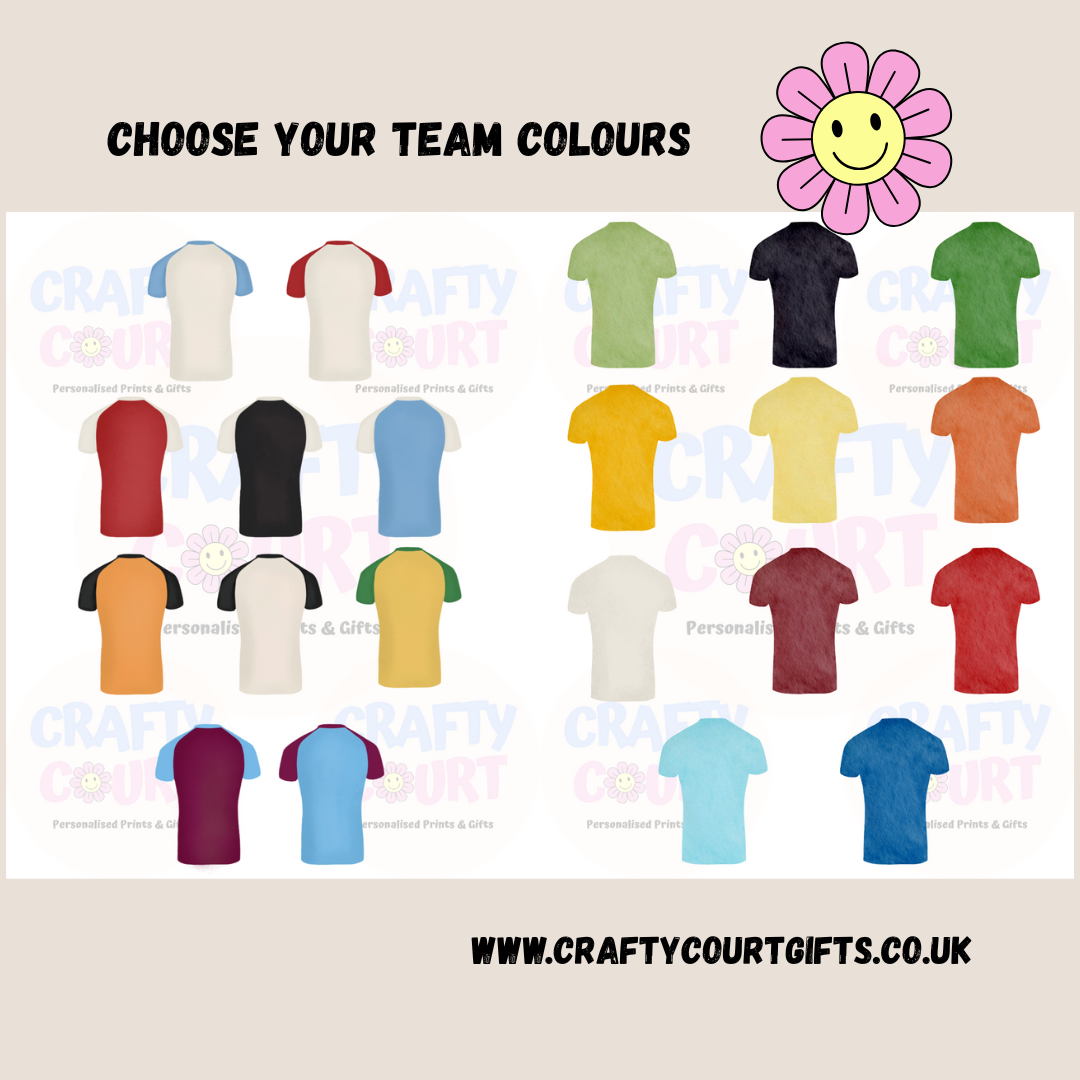 Personalised Daddy's Team Print - Choose your team