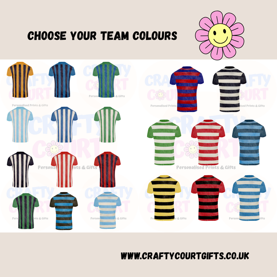 Personalised Daddy's Team Print - Choose your team