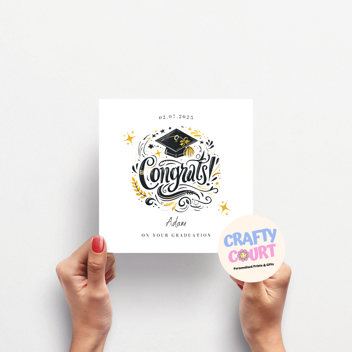 Personalised Graduation Card: Congrats