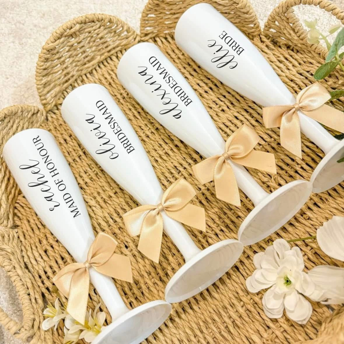 Personalised Wedding Flutes