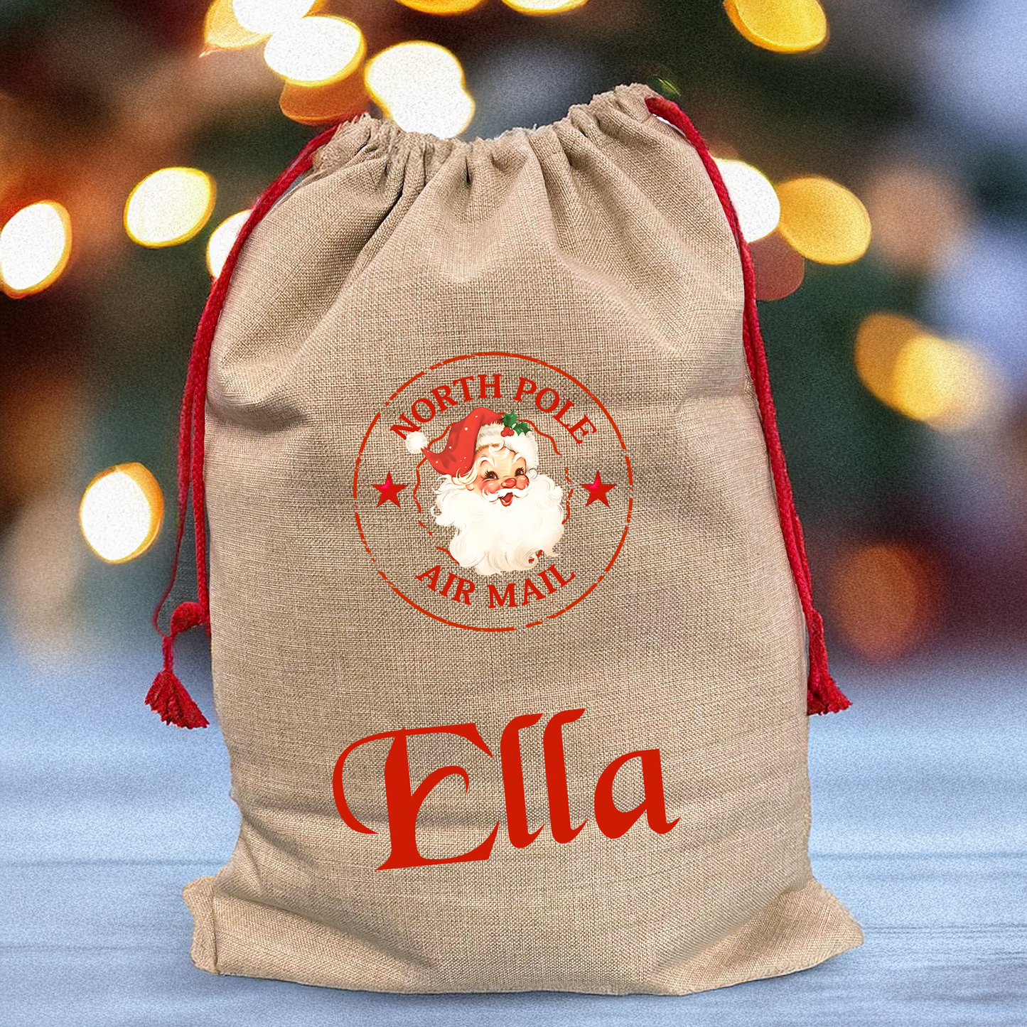Personalised Santa Sack North Pole Airmail