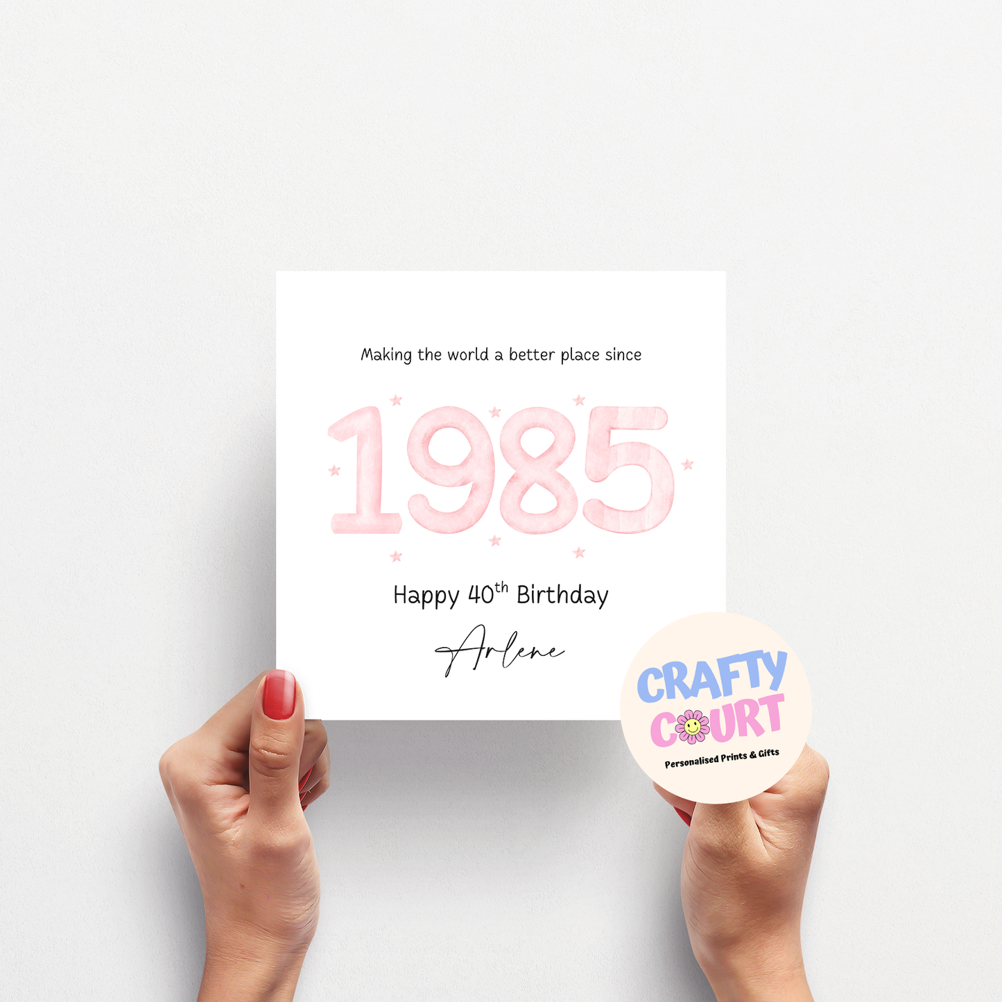 Personalised Birthday Card: Year