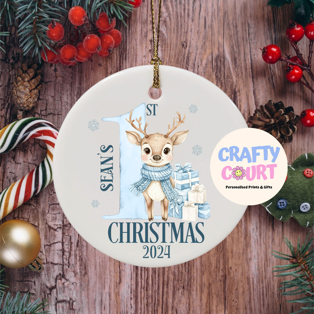 Personalised First Christmas Bauble Ornaments