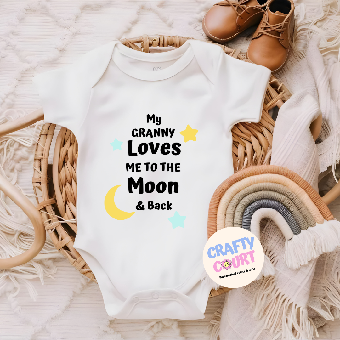 Loves Me To The Moon & Back Baby Vest