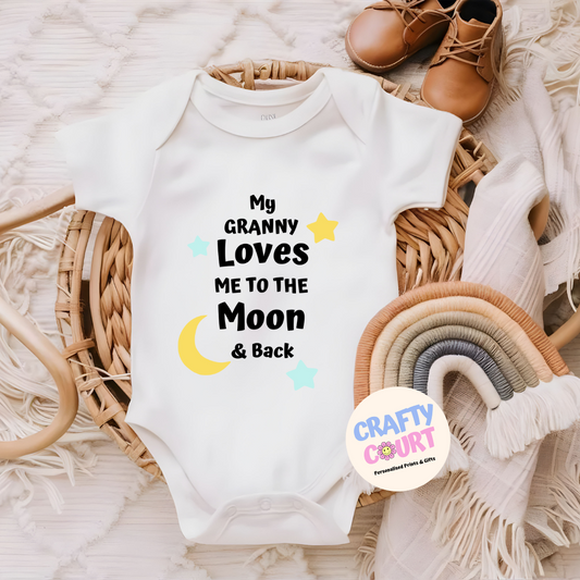Loves Me To The Moon & Back Baby Vest