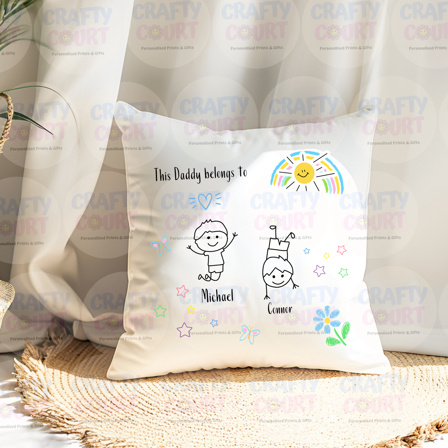 Personalised Cushion for Dad: This Dad belongs to