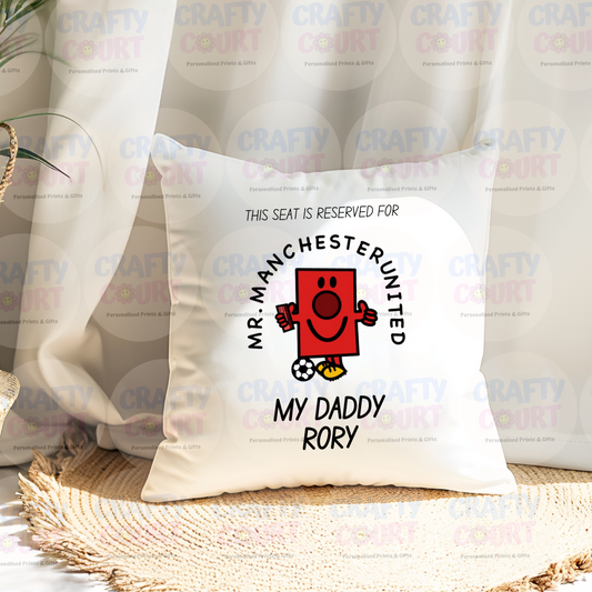 Personalised Cushion for Daddy: Football