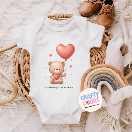 Mummy / Daddy is my Valentine Baby Vest