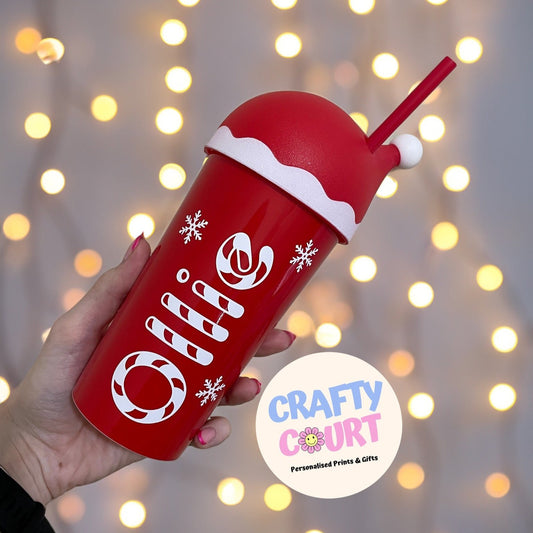 Personalised Santa Hat Tumbler