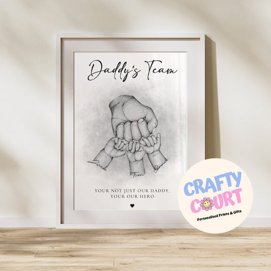 Personalised Dads Team Print