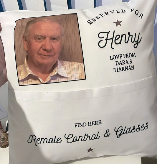 Personalised Reserved For Daddy / Grandad Cushion