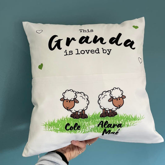 Personalised Grandad Pocket Cushion