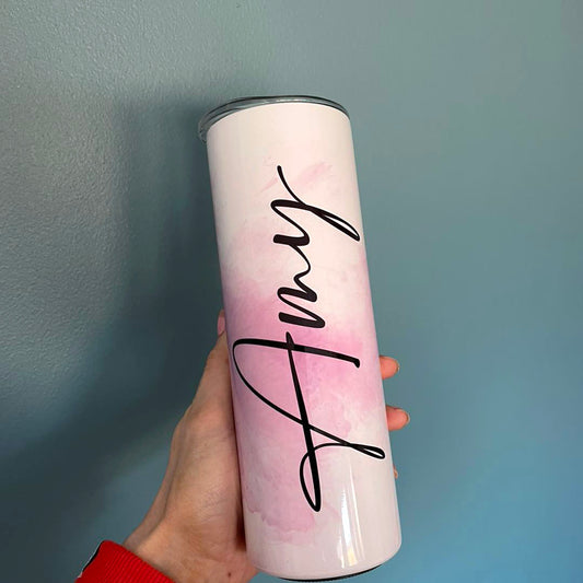 Personalised 20oz Steel Colour Splash Tumbler
