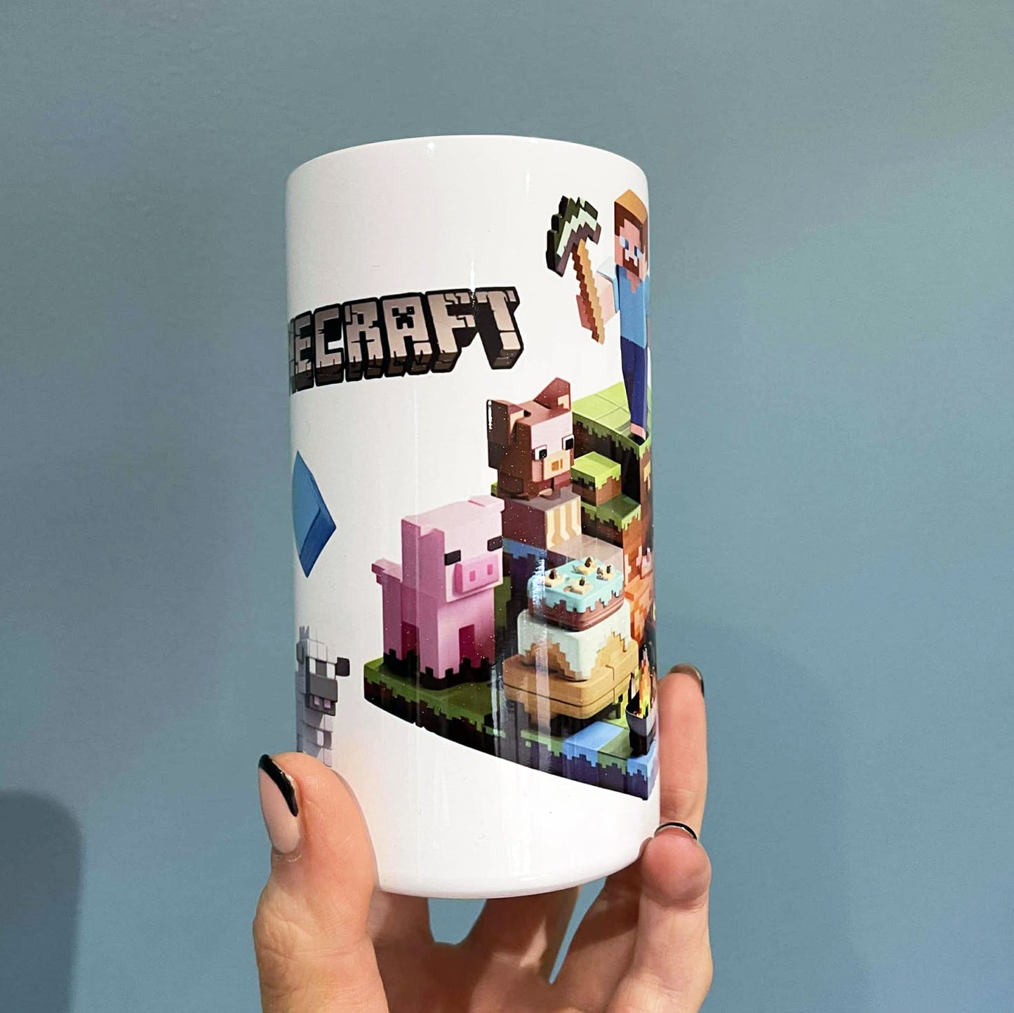 Kids Personalised 12oz Steel Gamer Tumbler