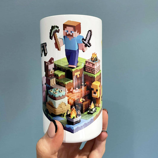 Kids Personalised 12oz Steel Gamer Tumbler