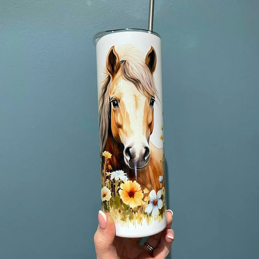 Personalised 20oz Steel Horse Tumbler
