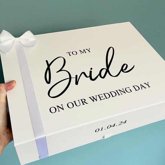 Large Personalised Wedding Gift Box