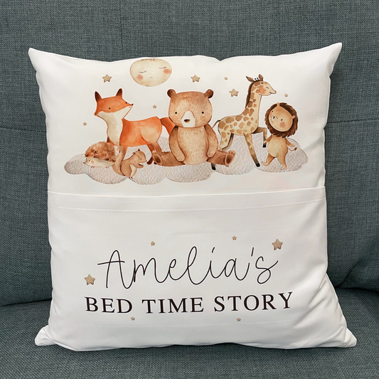 Personalised Bedtime Jungle Story Cushion