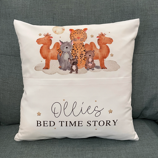 Personalised Bedtime Animal Story Cushion