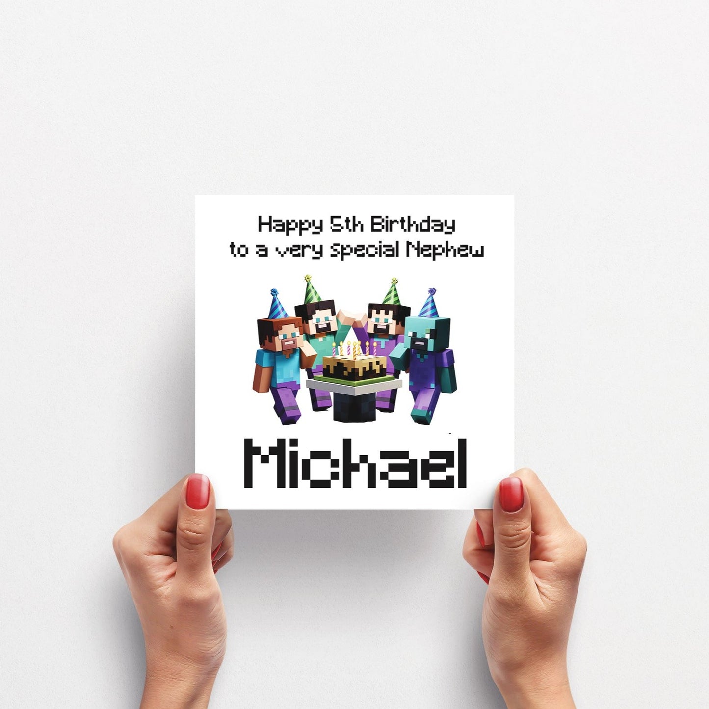 Personalised Kids Gamer Birthday Card