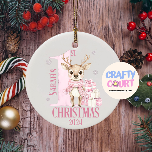 Personalised First Christmas Bauble Ornaments