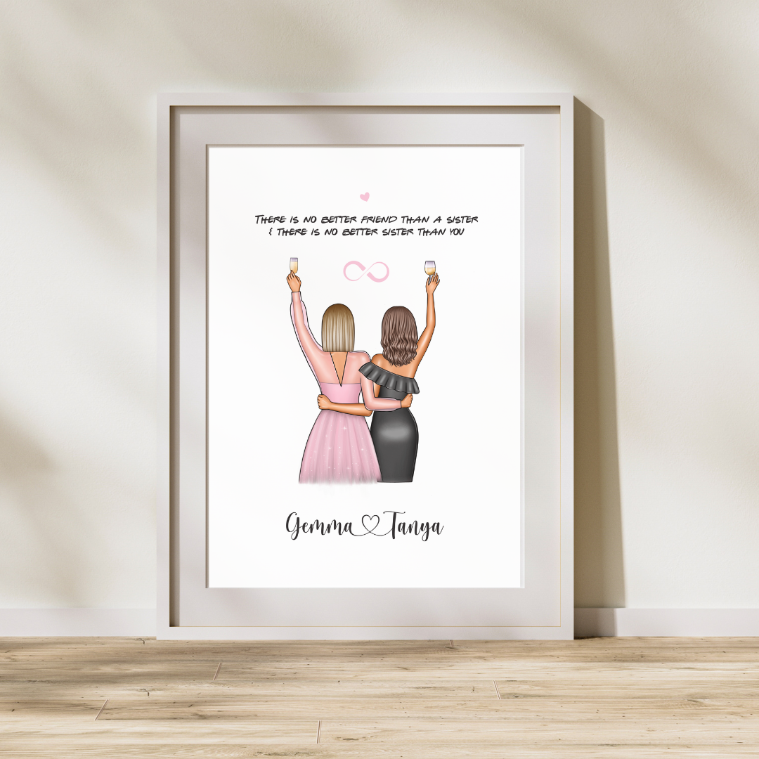 Personalised Friend / Sister Birthday Print