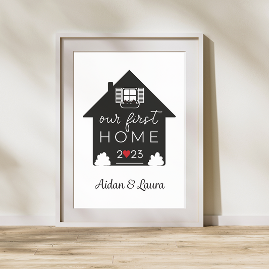 Personalised First Home Print
