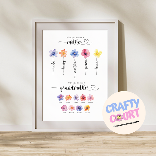 Personalised Mother / Grandmother Print