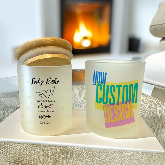Personalised Baby Memorial Candle Jar & Tea Light