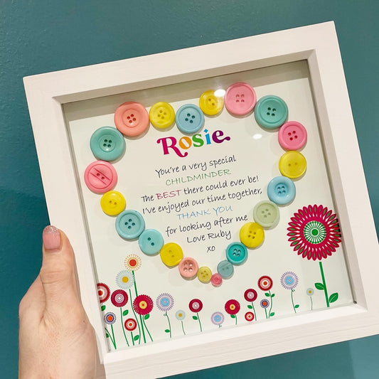 Personalised Childminder Box Frame