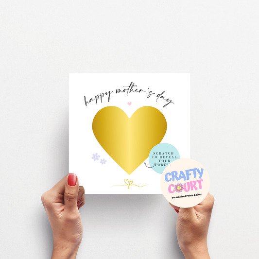 Personalised Mother's Day Card: Scratchcards