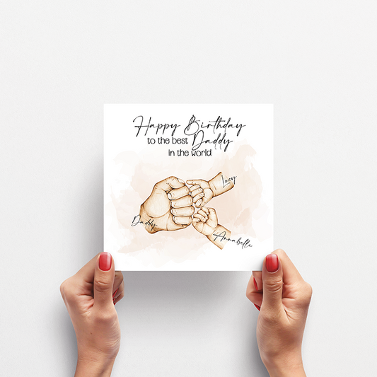 Personalised Daddy's Team Birthday Card