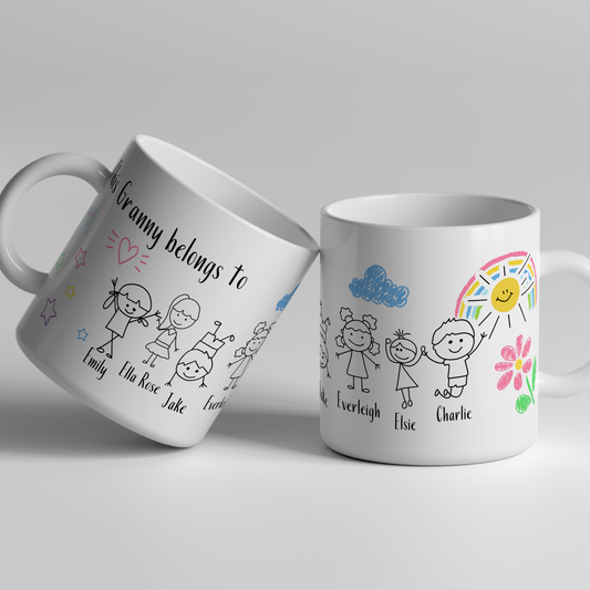 Personalised Mug for Mummy, Granny, Daddy, Grandad & More