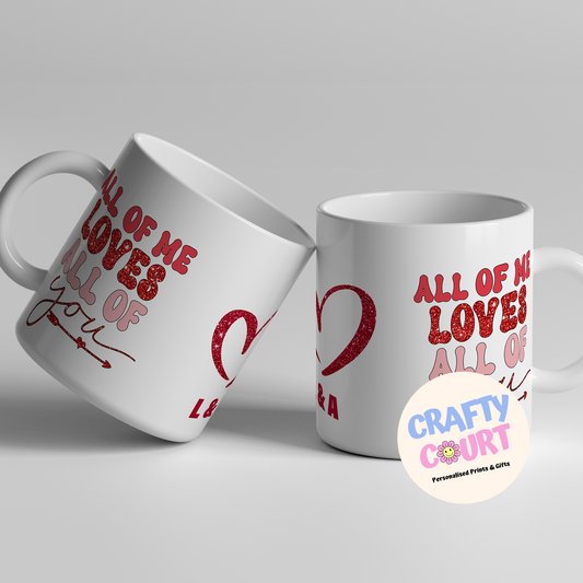Personalised Valentines Mug
